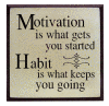 "Motivation is what gets you started. Habit is what keeps you going."